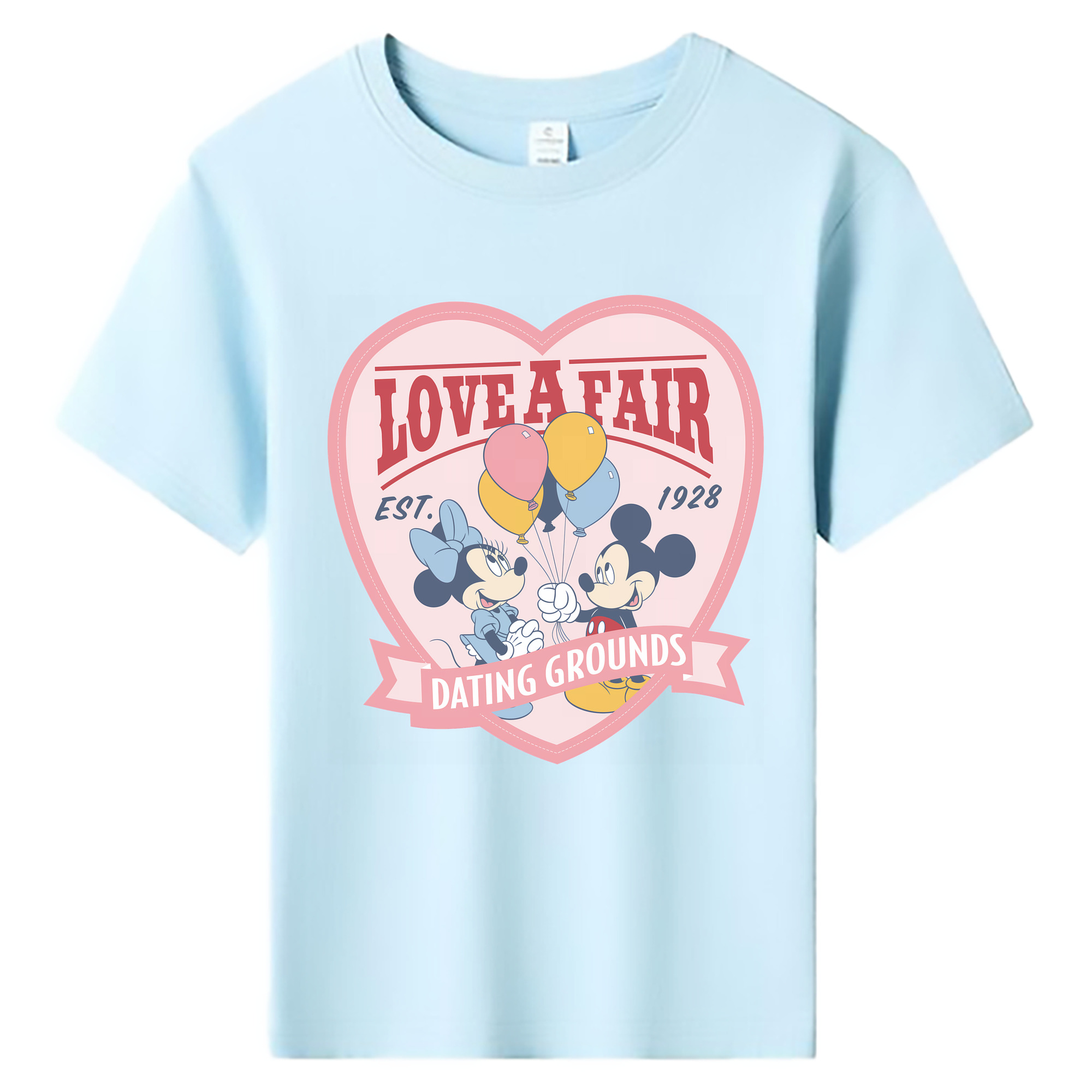 （画像用） ミッキーマウス Mickey Mouse 綿100％キッズTシャツ（フロントプリント）